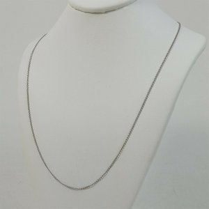 Anson Sterling Silver Cable Chain Necklace 18"